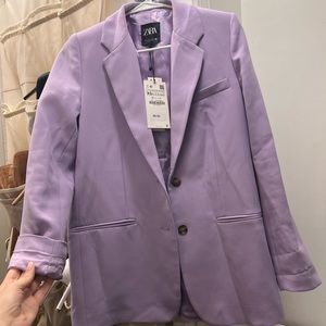 New with tags Zara blazer lavender color